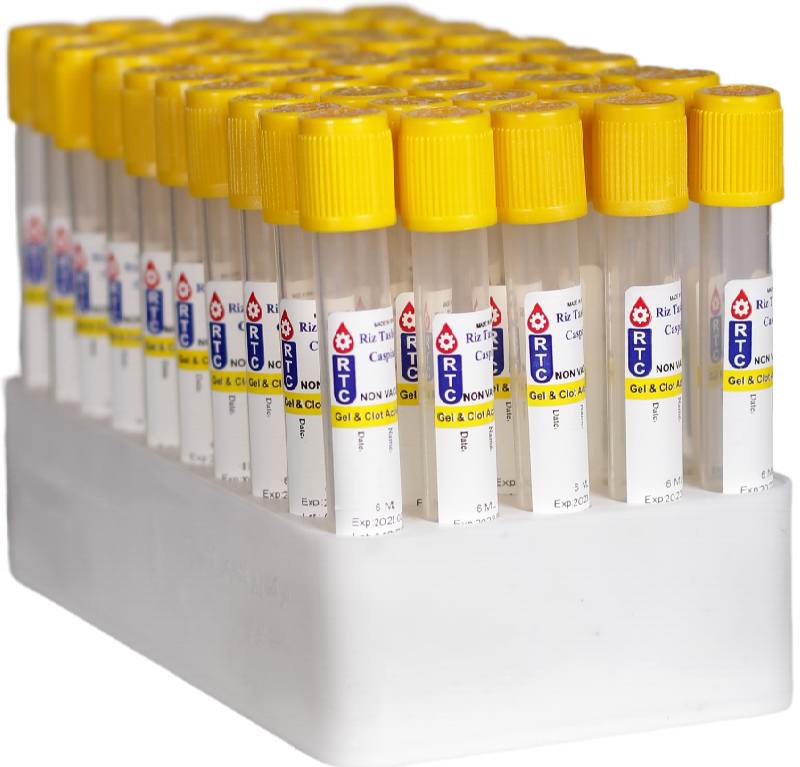 شرکت ریز تشخیص کاسپین تولیدکننده لوله خونگیری ژل و کلات و cbc